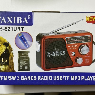 Радиоприемник XB-521URT (USB.TF.SD, фонарик) RX 606