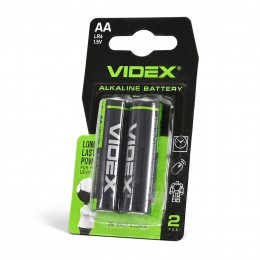 Батарейка лужна Videx LR6/AA 2шт SMALL BLISTER