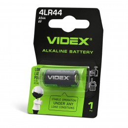 Батарейка лужна Videx 4LR44/A544 1шт BLISTER