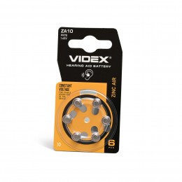 Батарейка повітряно цинкова Videx ZA10 (PR70) BLISTER 6