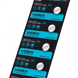 Батарейка літієва Videx CR1225 5шт BLISTER CARD