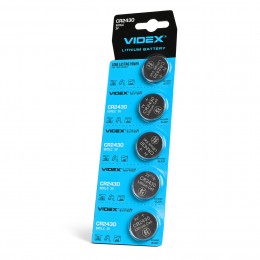 Батарейка літієва Videx CR2430 5шт BLISTER CARD