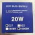 Лампочка аккумуляторная 20W LED Intelligent bulb 2/18650