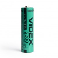 Аккумулятор Videx литий-ионный 18650 (без защиты) 2200mAh bulk/1шт Аккумулятор Videx литий-ионный 18650 (без защиты) 2200mAh bulk/1шт