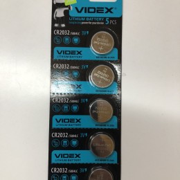 Батарейка литиевая VIDEX 3V CR2032/5004LC (5шт/100шт/1600шт)