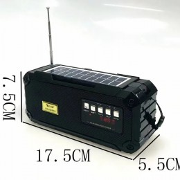Радіоприймач акумуляторний із блютузом GOLON RX-S20BDS з ліхтариком