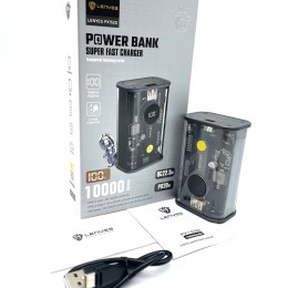 Power bank LENYES PX152D 10000mAh 22.5W PD+Super Fash charge (реальная емкость)