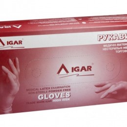 Латексные перчатки медицинские IGAR , размер M