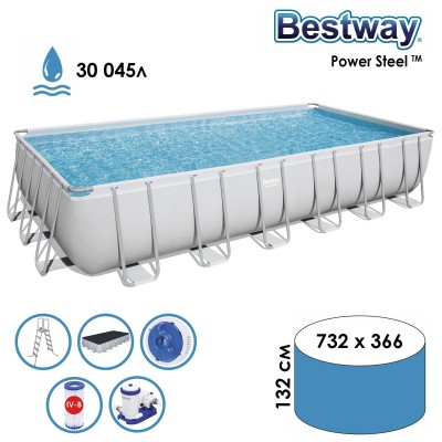 БАСЕЙН КАРКАСНИЙ BESTWAY 30045 Л/732*366*132