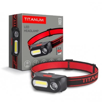 Налобный светодиодный фонарик TLF-H03 TITANUM 180Lm 6500K