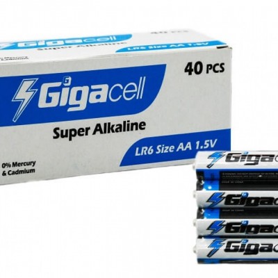 Батарейка Gigacell Alcaline LR6 (тільки упаковкою 40 шт)