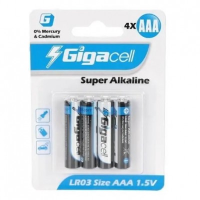 Батарейка Gigacell Alcaline LR03 (тільки упаковкою 40 шт)
