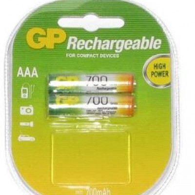 Акумулятори GP HR03/AAA 700mAh 2шт/блістер (Ціна вказана за 1шт)