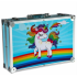 Набор для творчества Единорог 145 предметов в алюминиевом чемоданчике (голубой) LK202209-56