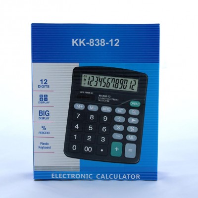 Калькулятор KK 838-12(80) в уп.40 шт.