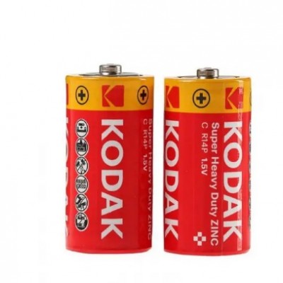 Батарейка сольова Kodak R14P, у спайці 2шт (тільки упаковкою 24шт)