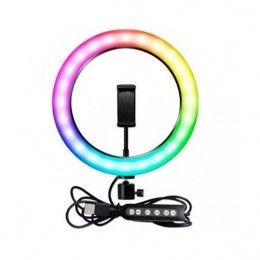 Лампа кольцевая RGB 3D 36