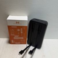 Power Bank 20 000 mAh 30W в стиле Anker — встроенные кабели Power Bank 20 000 mAh 30W в стиле Anker — встроенные кабели