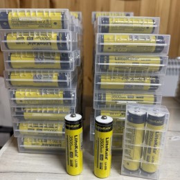 Акумулятор LiitoKala 18650 Li-ion 3500mAh 3.7V Type-C з USB для зручної зарядки та потужності 10A