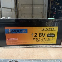 Аккумулятор LiFePO4 HAMIDCO Solar 12.8V 200Ah (2560Wh) с LCD-дисплеем Аккумулятор LiFePO4 HAMIDCO Solar 12.8V 200Ah (2560Wh) с LCD-дисплеем