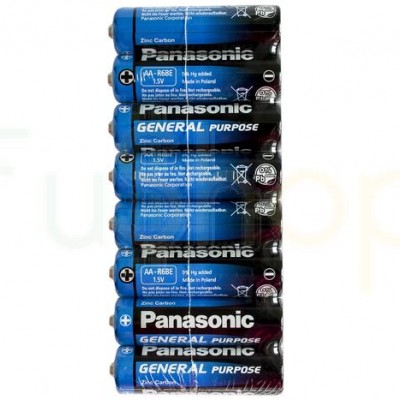 Батарейка сольова Panasonic R6BER/AA 8шт/плівка (Ціна вказана за 1шт)
