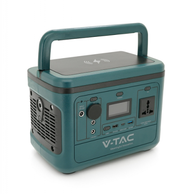 Портативный источник питания V-TAC VT-606, 500W, (26.2Ah /21.6V 568Wh)(275x170x200) 5.4kg