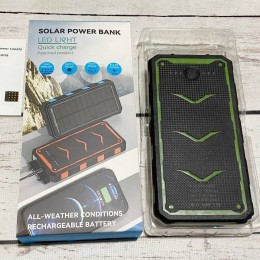 Павербанк Power Bank Solar 20000 mAh с солнечной панелью