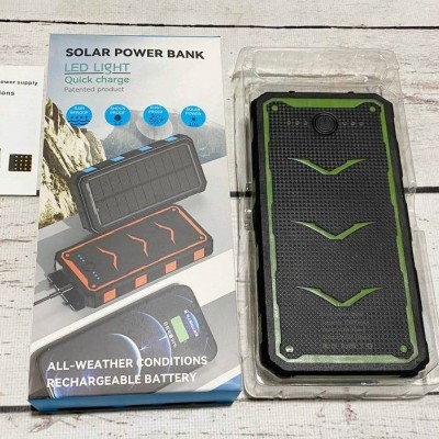 Павербанк Power Bank Solar 20000 mAh с солнечной панелью