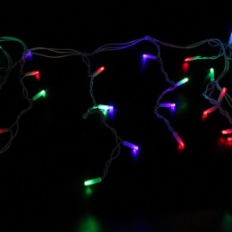 Xmas гірлянда LED 120 3.3Line Short curtain(Бурпурки/Бахрома) M-1 RGB 5 Метрів Вул.+сполуч.Білий пр