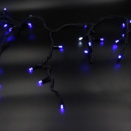 Xmas гірлянда LED 200 3.3Line Short curtain (Бурпурки/Бахрома) B-2 Синя 5М Вул.+з'єдн.