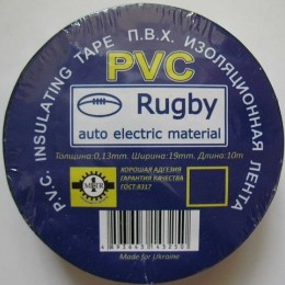 Изолента "PVC Rugby" синяя 30м / А-30М