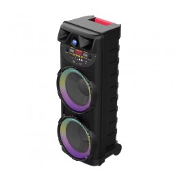 колонка акустична акумуляторна з без дротовим мікрофоном, пультом, USB, SD, FM, AUX, Bluetooth, світломузикою та ручкою, 20ват*2шт, 98см*40см*36см ZQS10205 колонка акустична акумуляторна з без дротовим мікрофоном, пультом, USB, SD, FM, AUX, Bluetooth, світломузикою та ручкою, 20ват*2шт, 98см*40см*36см ZQS10205