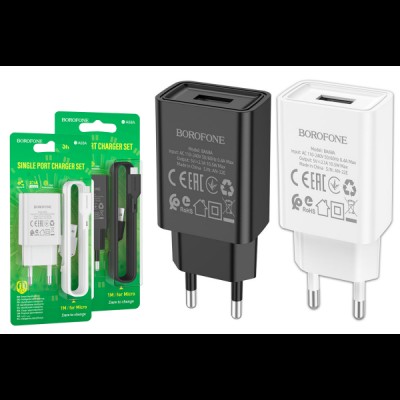 МЗП BOROFONE 2в1 BA68A micro (1USB/2.1A) /60