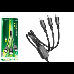 USB cable BOROFONE BX72 3в1 (iP+Type-C+Micro)(1m)