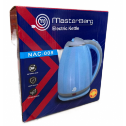 Чайник электрический пластик Masterberg (голубой,розовый,белый) 2L NAC-008 (16)