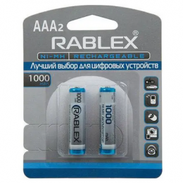 Батарейка аккумулятор RABLEX AAA HR3 1000mAh  (цена указана за 1 батарейку) 