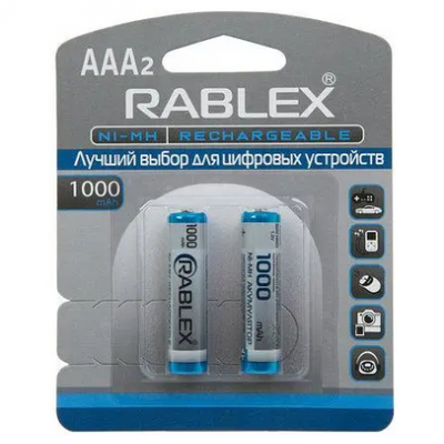 Батарейка аккумулятор RABLEX AAA HR3 1000mAh (цена указана за 1 батарейку)