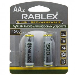 Батарейка аккумулятор RABLEX HR6 AA 1500mAh ( Цена указана за 1 батарейку)