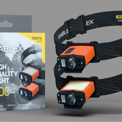 Ліхтарик Rablex RB-975 на голову SENSOR + POWER BANK 18650 TYPE-C