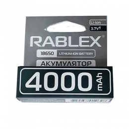 Аккумулятор Li-Ion 18650 Rablex 4000 mAh 3,7 V без защиты