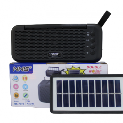 Портативный радиоприемник с солнечной батареей, Bluetooth,USB,SD и фонариком NS-777S
