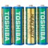 Батарейка солевая Toshiba R6,в спайке 4шт (только упаковкой 40шт)