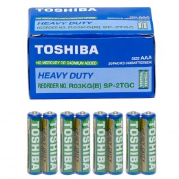Батарейка солевая Toshiba R03,в спайке 4шт (только упаковкой 40шт)