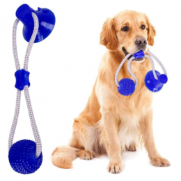 Интерактивная игрушка для собак SMT канат на присоске с мячом LK202209-60