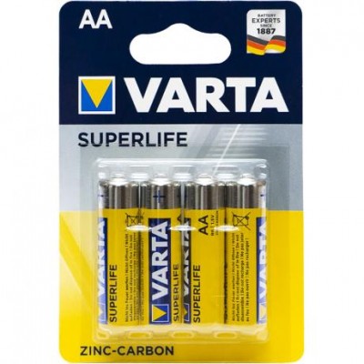 Батарейка Varta Superlife R6, на блістері 4шт (тільки упаковкою 48шт)