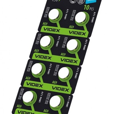 Батарейка VIDEX ALKALINE AG10 LR1130 1.5V Ціна за 10шт