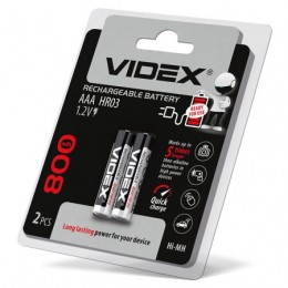  Аккумуляторы Videx HR03 / AAA 800mAh double blister/2pcs 20/200