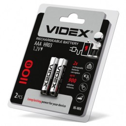  Аккумуляторы Videx HR03/AAA 1100mAh double blister/2pcs 20/200