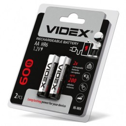 Аккумуляторы Videx HR6 / AA 600mAh double blister/2pcs 20/200