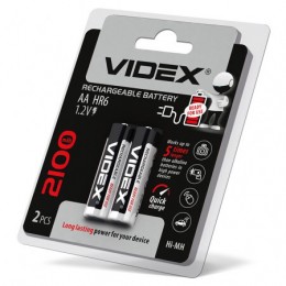  Аккумуляторы Videx HR6/AA 2100mAh double blister/2pcs 20/200
